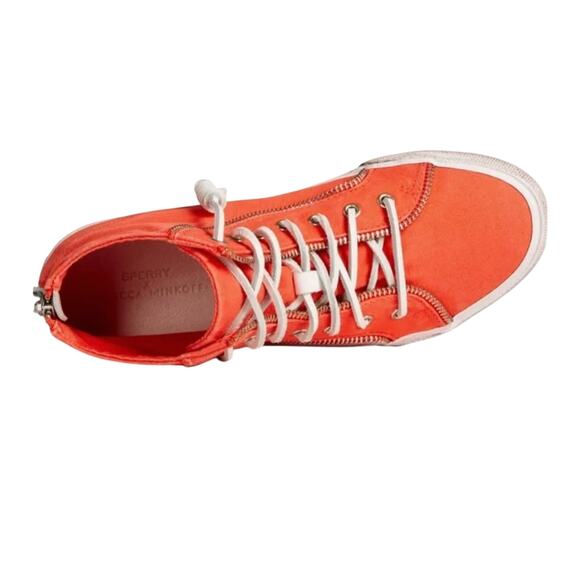 Sperry x Rebecca Minkoff washed hi top canvas sneaker Womens Sz 8.5 - Picture 3 of 8